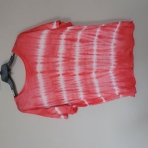 Terra & Sky coral tie-dye lightweight t-shirt